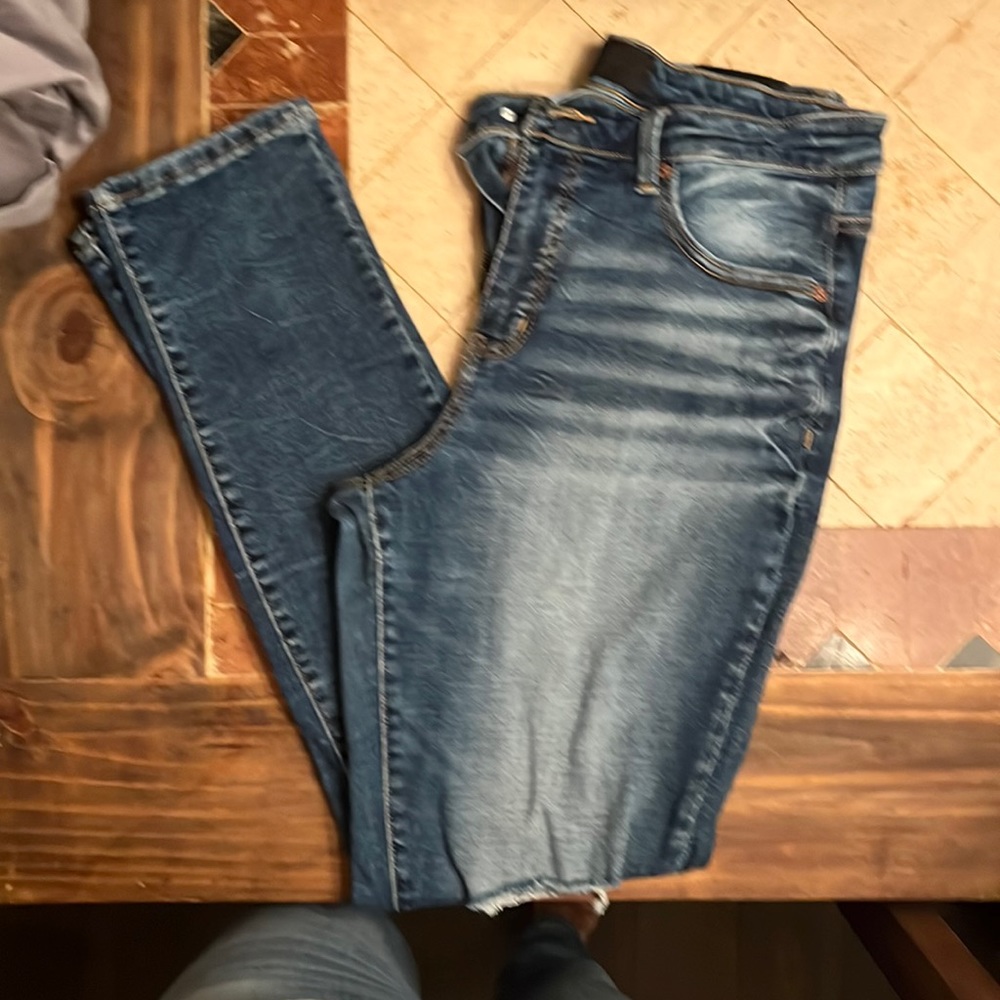 Buckle black mom jeans